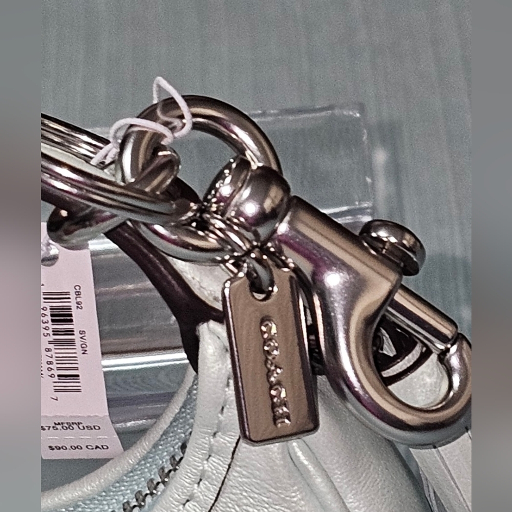 Coach Pink Mini Women's Bag Charm/Keyholder W Star Bling Design NWT - Picture 6 of 9